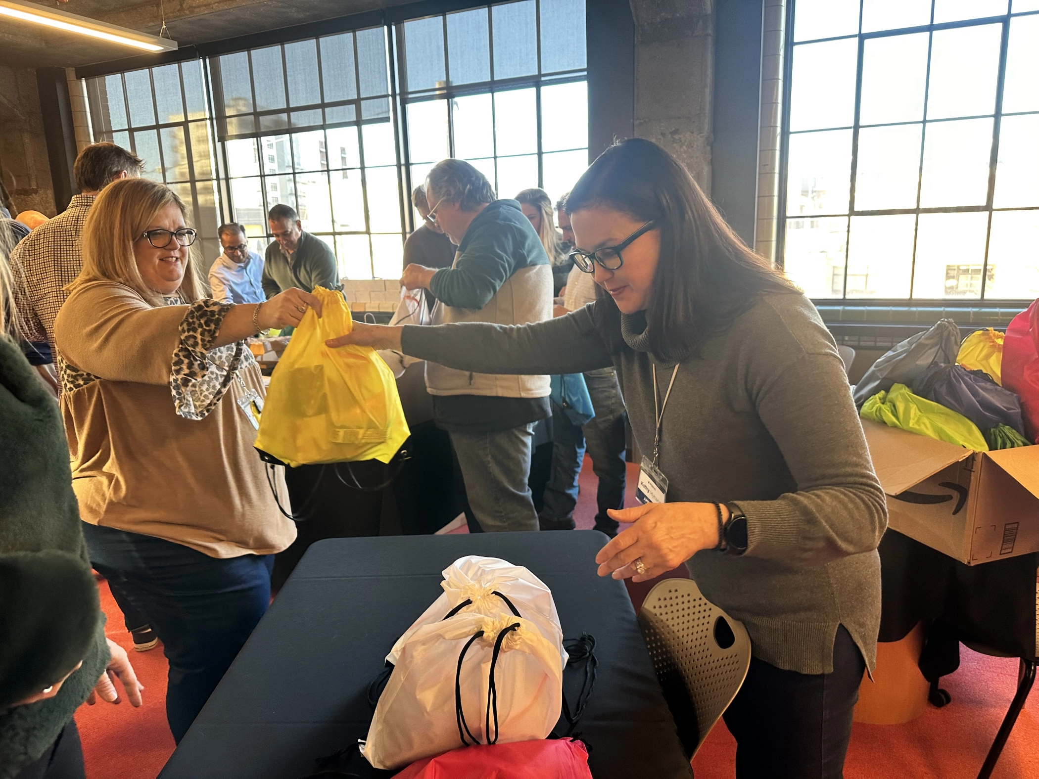 PKWARE employees at a PK Cares outreach event