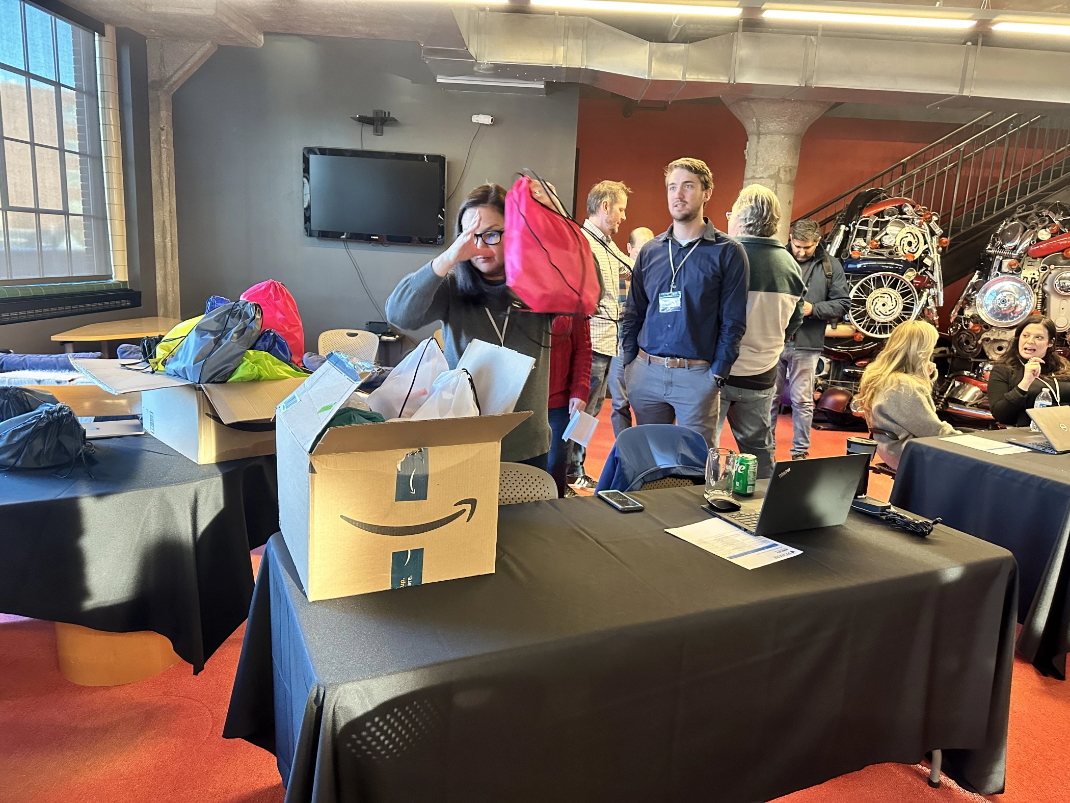 PKWARE team members volunteering together