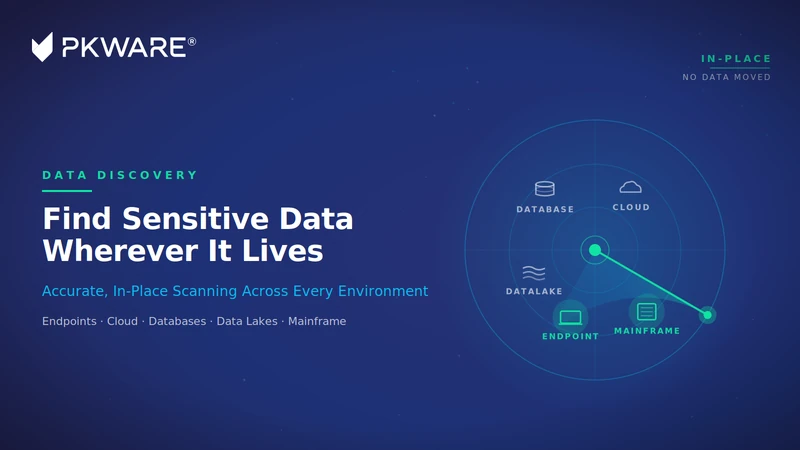 PK Protect discovering sensitive data across endpoints, servers, cloud environments, databases and mainframes