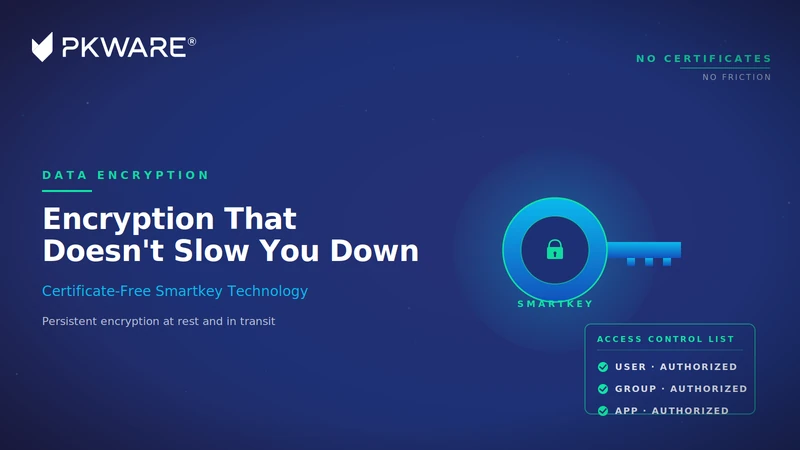 PK Protect encrypting sensitive data at rest and in transit across endpoints, servers and file shares